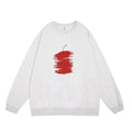 Graffiti Apple Print Street-Style Sweatshirt