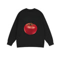 Crewneck Sweatshirt with Funny Tomato Print
