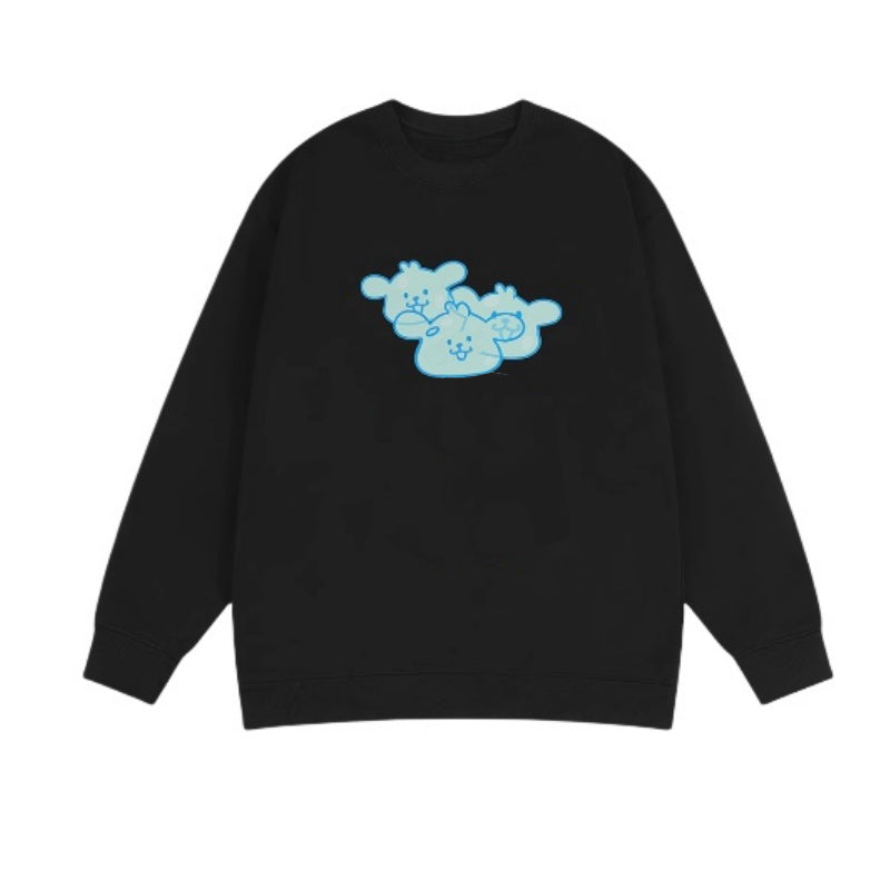 Cute Puppy Print Sweatshirt